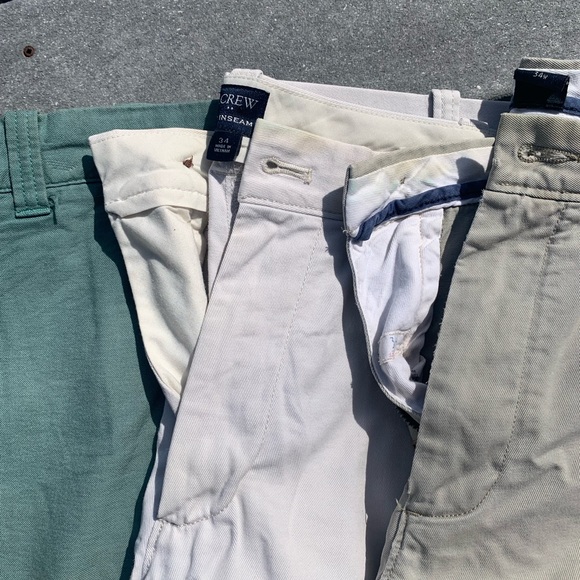 Bundle of Men's Casual Shorts - Green, White, Beige, and Gray- J Crew Lot. - Picture 4 of 6
